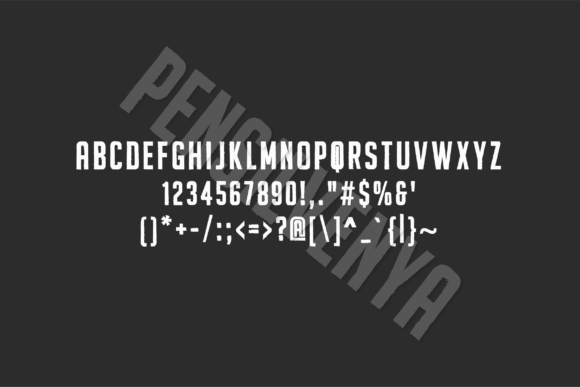 Pensilvanya Font PNG with transparent background - Preview 3