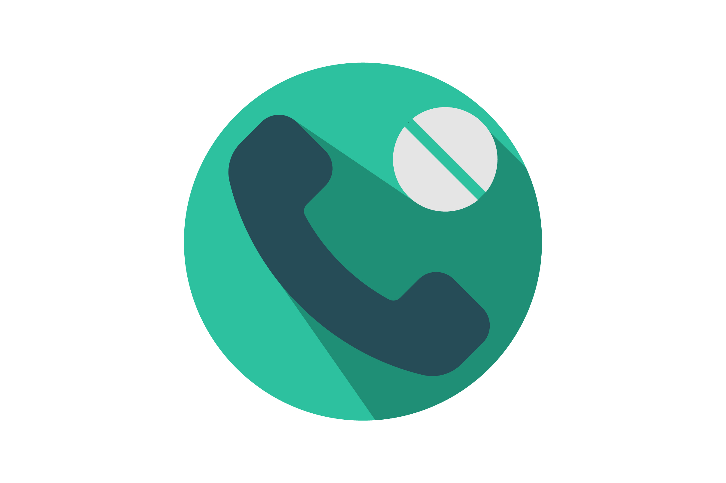 Call Reject Flat Icon Vector Graphic by riduwanmolla · Creative Fabrica