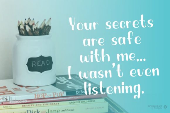 Birthday Font - Preview 3