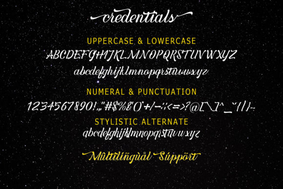 Credentials Font - Preview 6