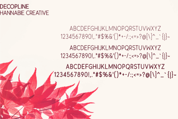 Decopline Font - Preview 2