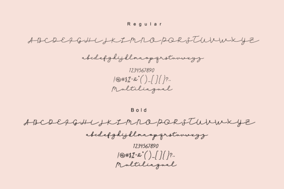Herliana Font PNG with transparent background - Preview 4