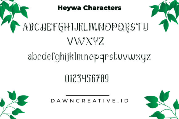 Heywa Font PNG with transparent background - Preview 3