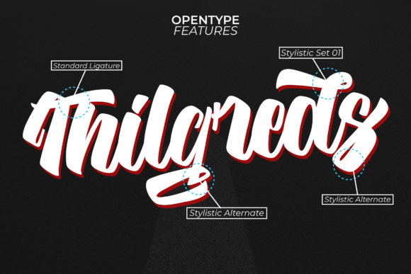 Hilgreds Font PNG with transparent background - Preview 1