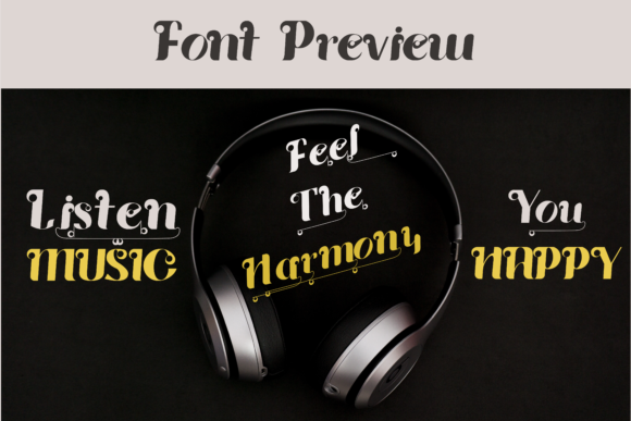 Rythem Font PNG with transparent background - Preview 3