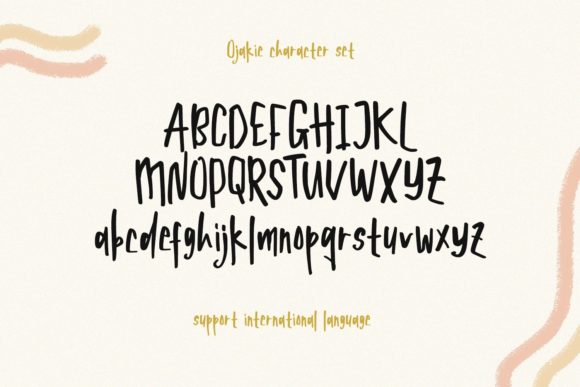 Ojakie Font PNG with transparent background - Preview 4