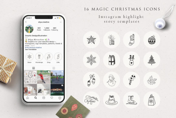 Xmas Instagram Highlight Story Icons