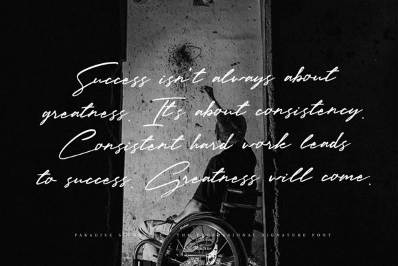 Paradise Signature Font PNG with transparent background - Preview 6