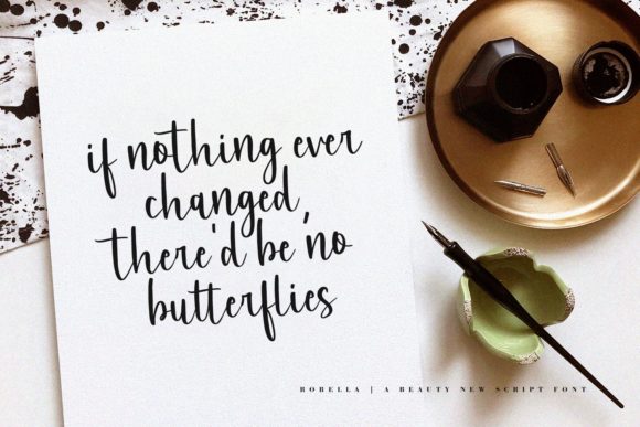 Robella Font PNG with transparent background - Preview 3