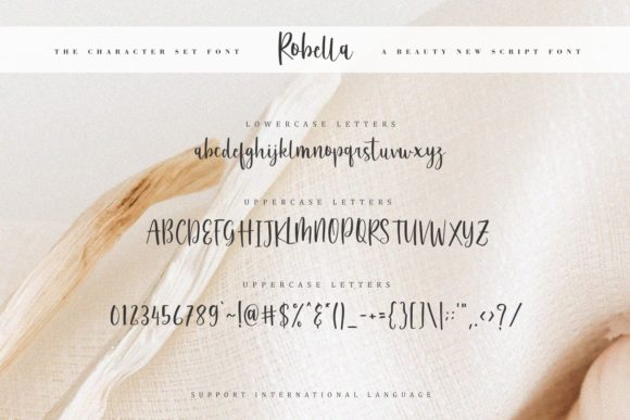 Robella Font PNG with transparent background - Preview 5