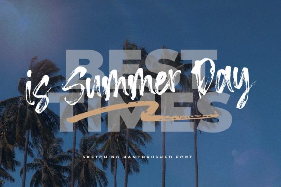 Sketching Font PNG with transparent background - Preview 3