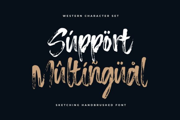 Sketching Font PNG with transparent background - Preview 6