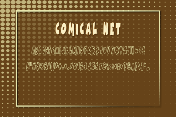 Comical Net Font - Preview 1