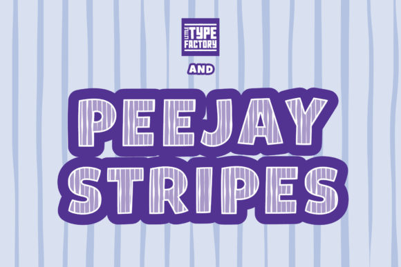 Peejay & Peejay Stripes Font PNG with transparent background - Preview 3