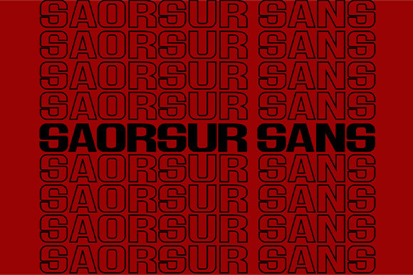 Saorsur Font PNG with transparent background - Preview 5