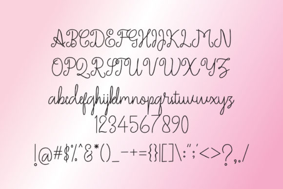 Jameelas Font PNG with transparent background - Preview 1