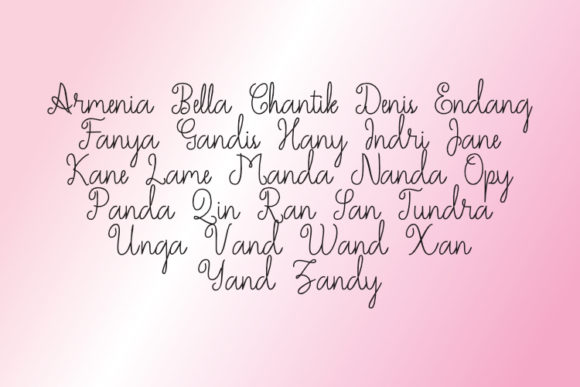 Jameelas Font PNG with transparent background - Preview 2