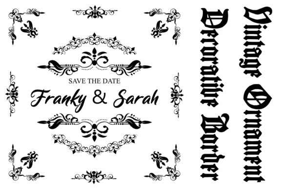 Classic Ornament Frame Vintage Border