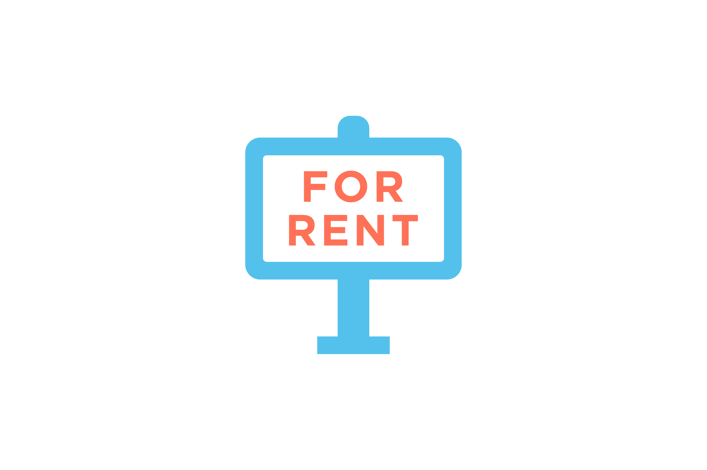 For Rent Banner Flat Icon Vector Graphic by riduwanmolla · Creative Fabrica