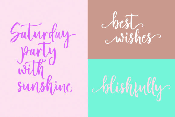 Bloshoming Font - Preview 1