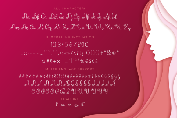 Catrina Script Font PNG with transparent background - Preview 6
