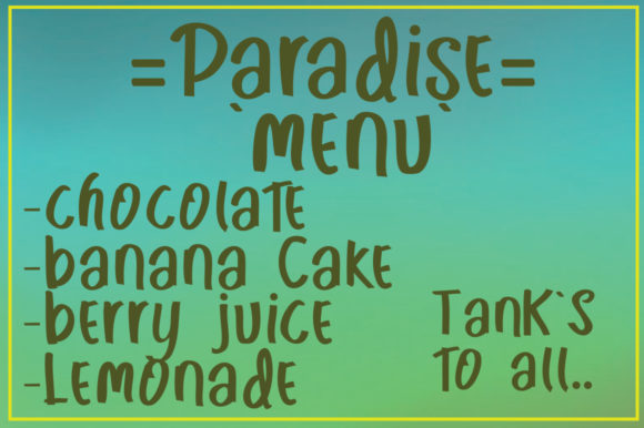 Chunkey Font - Preview 2