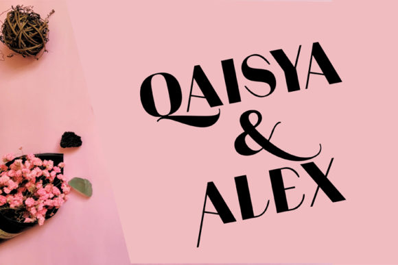 Qaisya Font PNG with transparent background - Preview 1