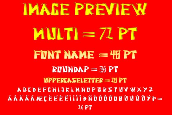 Roundap Font font preview - 5