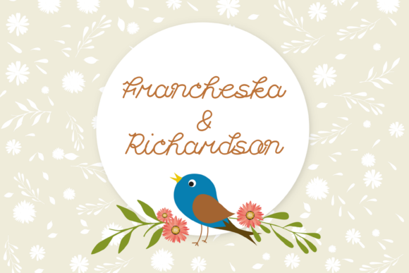 Francheska Font PNG with transparent background - Preview 3
