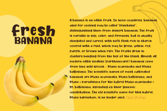 Fresh Banana Font - Preview 1