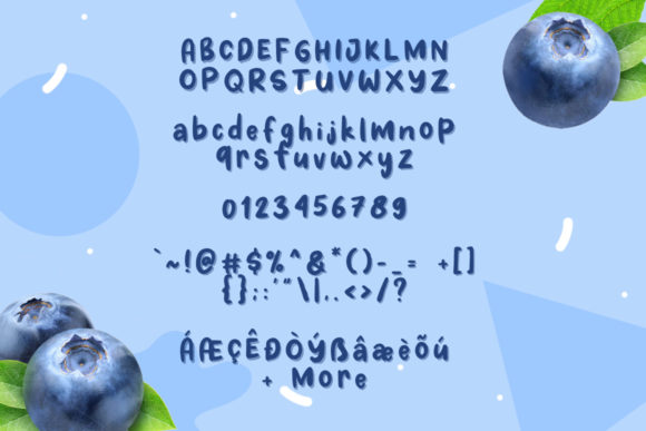 Fresh Blueberry Font - Preview 5