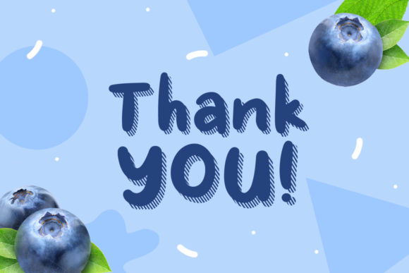 Fresh Blueberry Font - Preview 6