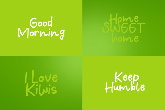 Fresh Kiwi Font font preview - 4