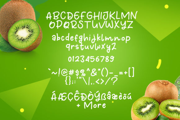 Fresh Kiwi Font font preview - 5