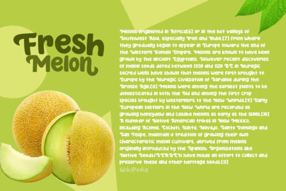 Fresh Melon Font - Preview 1