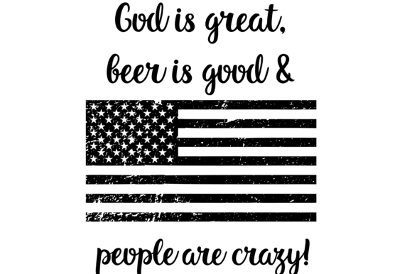 God is Great Distressed American Flag Graphic Crafts By Magnolia Blooms