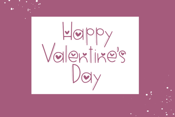 Hi Valentine Font PNG with transparent background - Preview 3