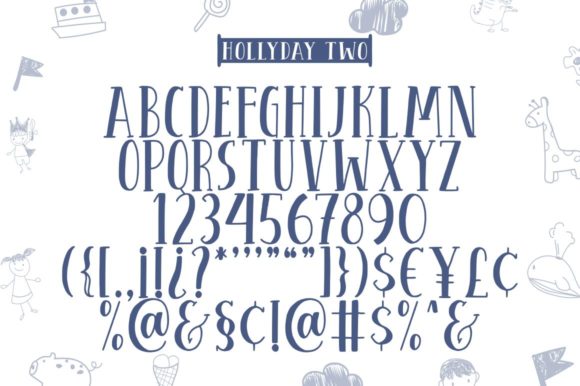 Hollyday Font PNG with transparent background - Preview 5