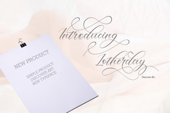 Lotherday Font PNG with transparent background - Preview 3