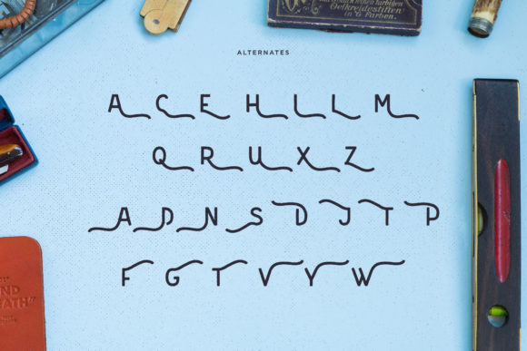 Merfolk Font PNG with transparent background - Preview 2