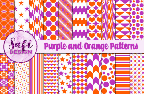 Purple and Pink Seamless Patterns Graphic by Safi Designs · Creative ...