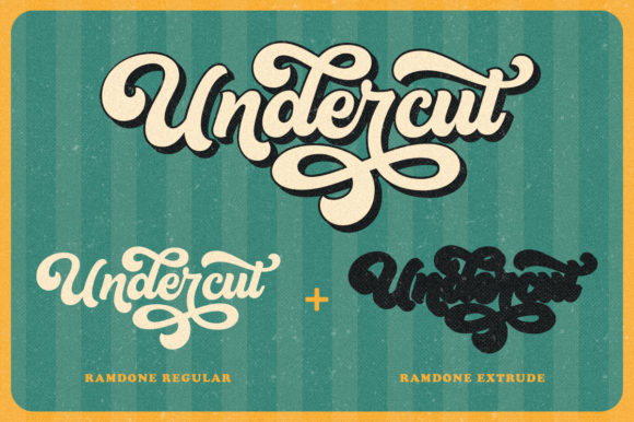 Ramdone Font PNG with transparent background - Preview 3