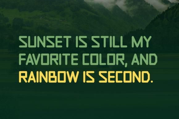 Rosbed Font PNG with transparent background - Preview 1