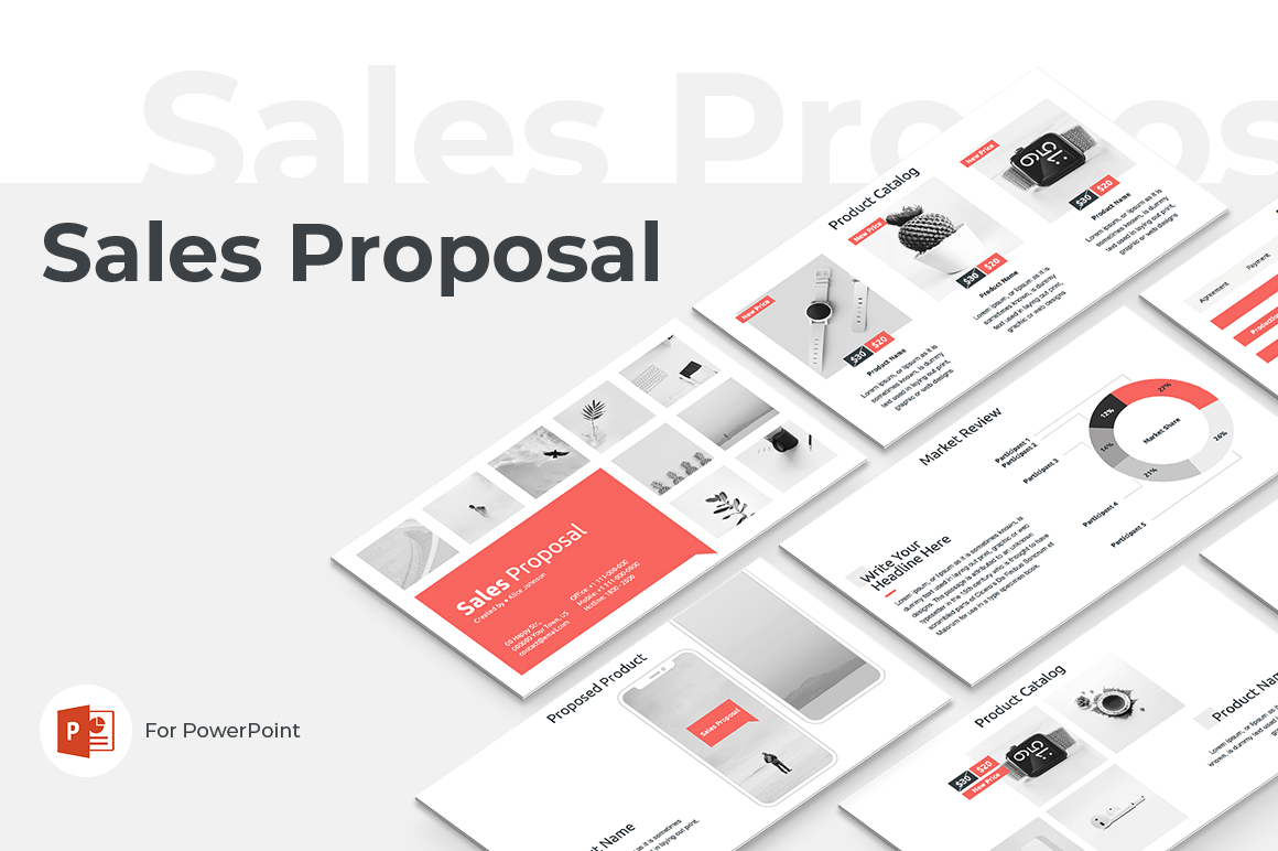 Plantilla de PowerPoint para propuesta de ventas