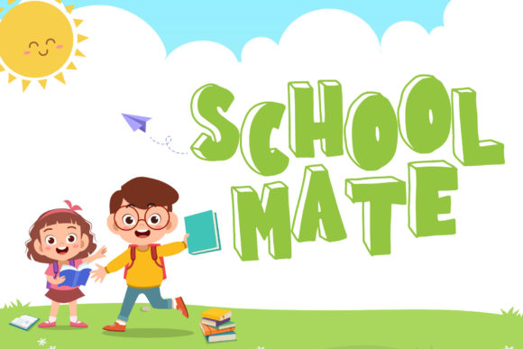 School Mania Font font preview - 1