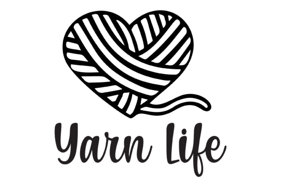 Yarn Life Knit Crochet Heart Yarn