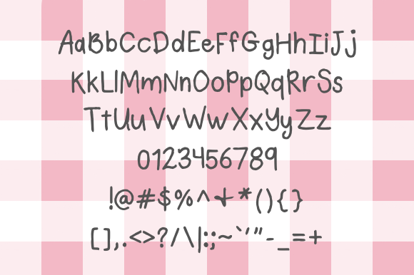 Gingham Afternoons Font - Preview 1