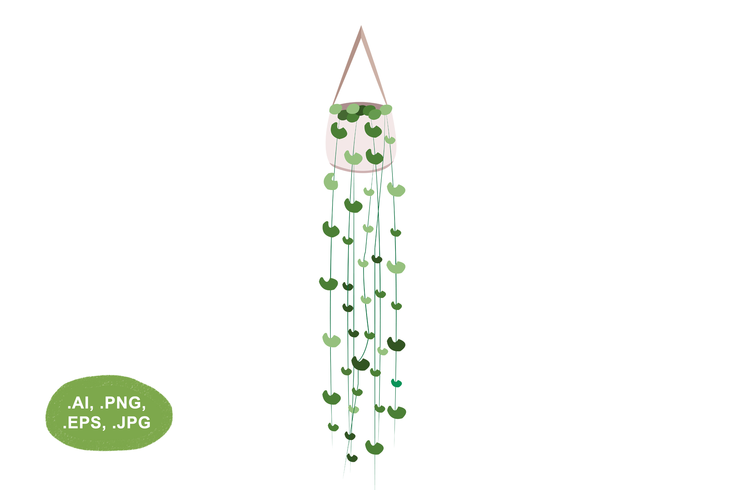 Hanging Plant Vector Illustration Graphic by Salfiart  Creative Fabrica