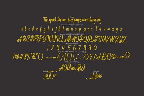 Moolland Font PNG with transparent background - Preview 5