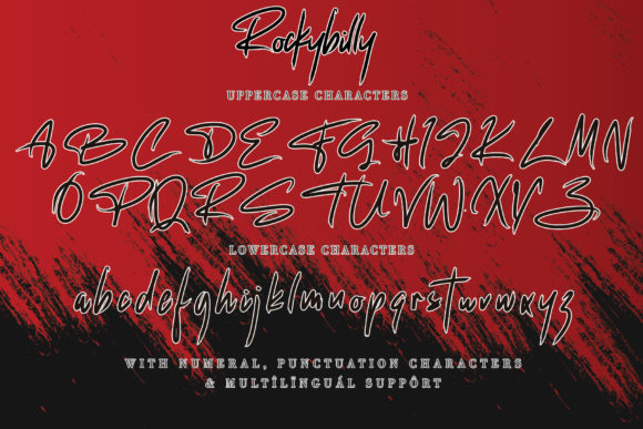 Rockybily Font PNG with transparent background - Preview 5